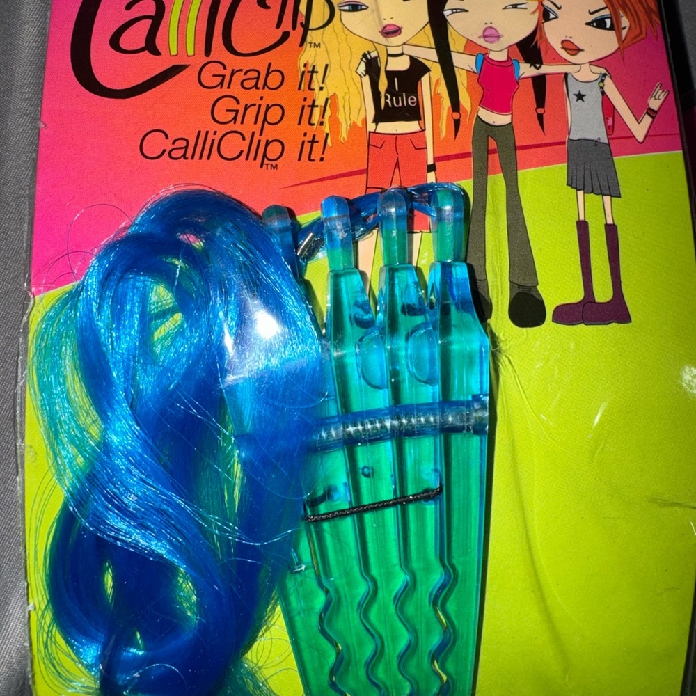 Blue Hair Clip Set